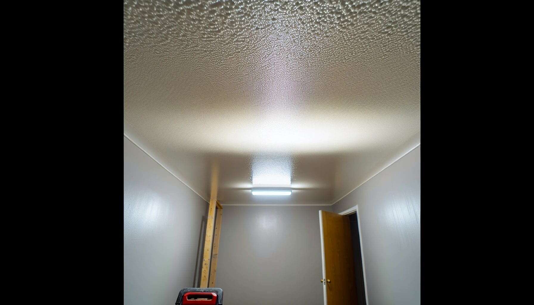 Smooth ceiling after popcorn removal